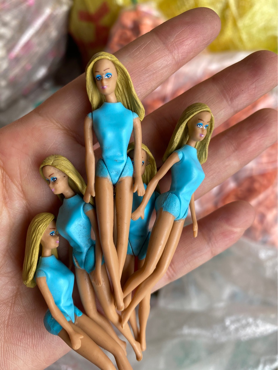 Vintage Collectible Baby Dolls - 빈티지 레트로 미니어처 인형 관절 소녀