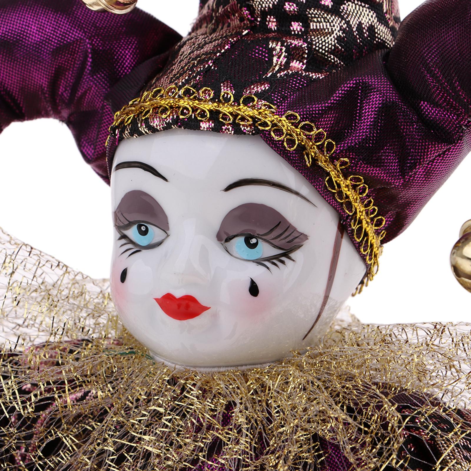 Vintage Collectible Porcelain Dolls - 이탈리아 스타일 도자기 인형 광대 트라이앵글