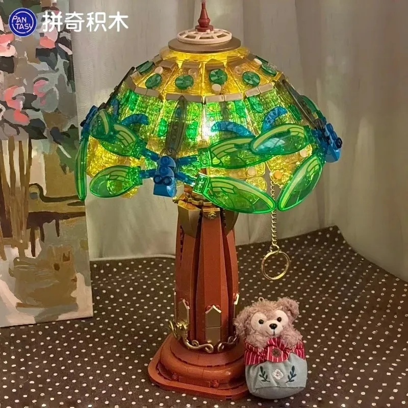 Collectible Vintage Lamps - 판타시 빈티지 유리 책상 램프 조립식