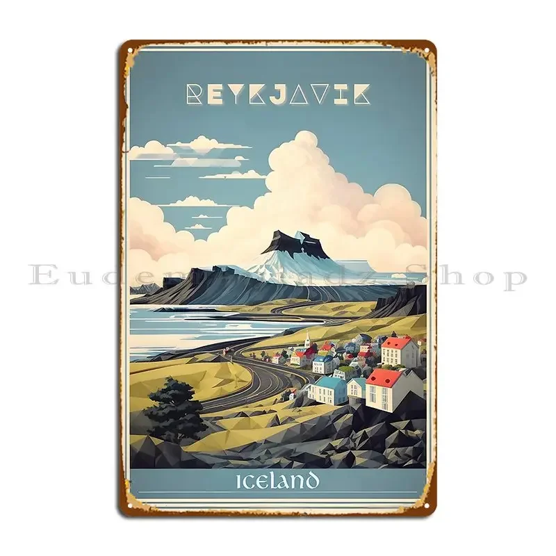 Vintage Collectible Tins - 레이캬비크 S 빈티지 뷰티 레트로 포스터