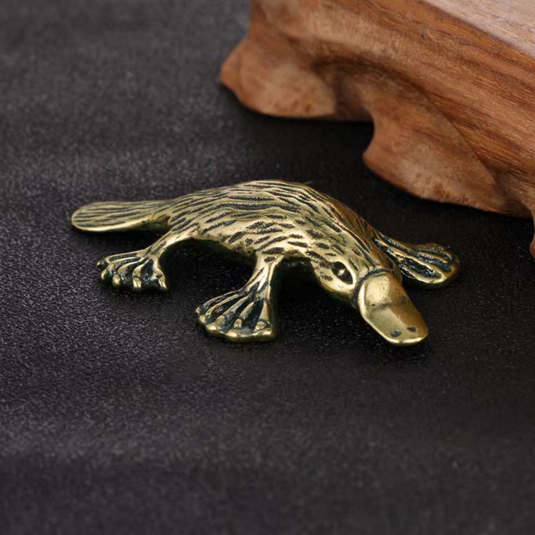 Vintage Collectible Ornaments - 빈티지 황동 오리너구리 입상 Duckbill 장식