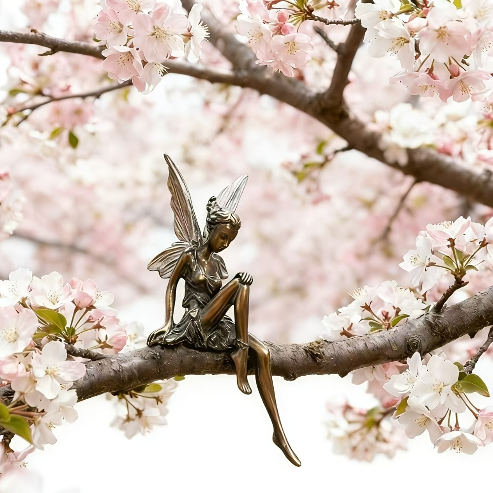 Vintage Fairy Figurines Collectible - 빈티지 스타일 레진 요정 피규어 투명