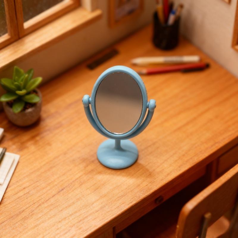 1개 미니어처 레트로 거울 화장대 장면 모델 1:12  - Vintage Collectible Dolls 리뷰 및 가격