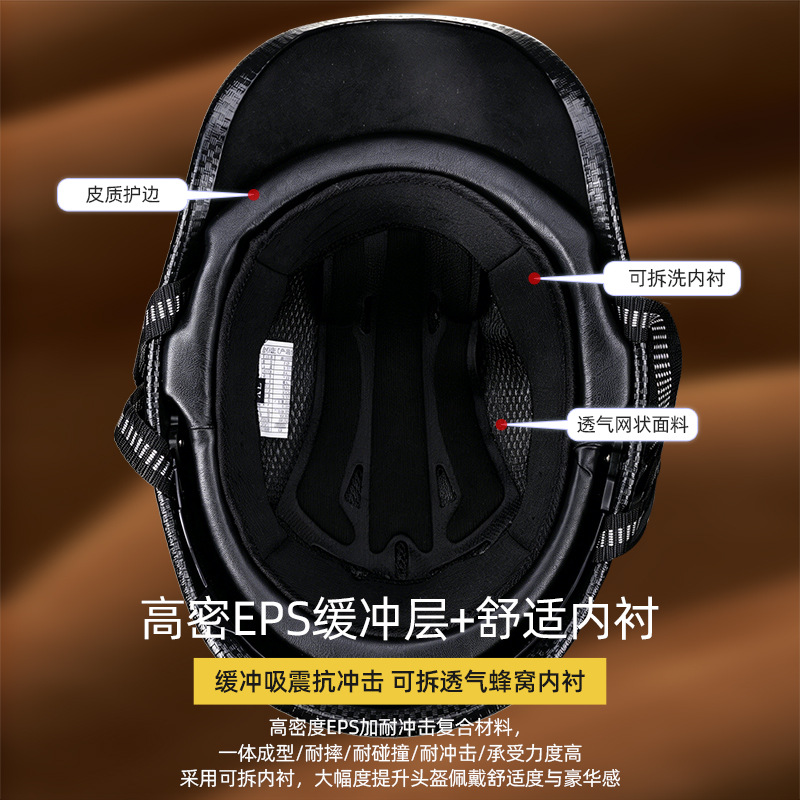 남성용 레트로 오토바이 헬멧 빈티지 오토바이 하프 헬멧 - Lens Cap Vintage 리뷰 및 가격