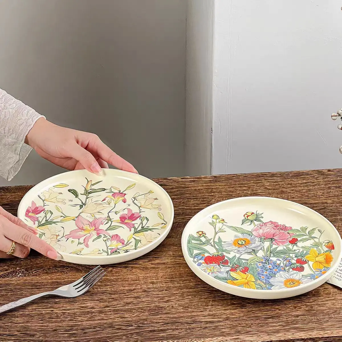 창의적이고 로맨틱한 플로럴 세라믹 접시, 8인치 샐러드 - Vintage Collectible Dishes 리뷰 및 가격