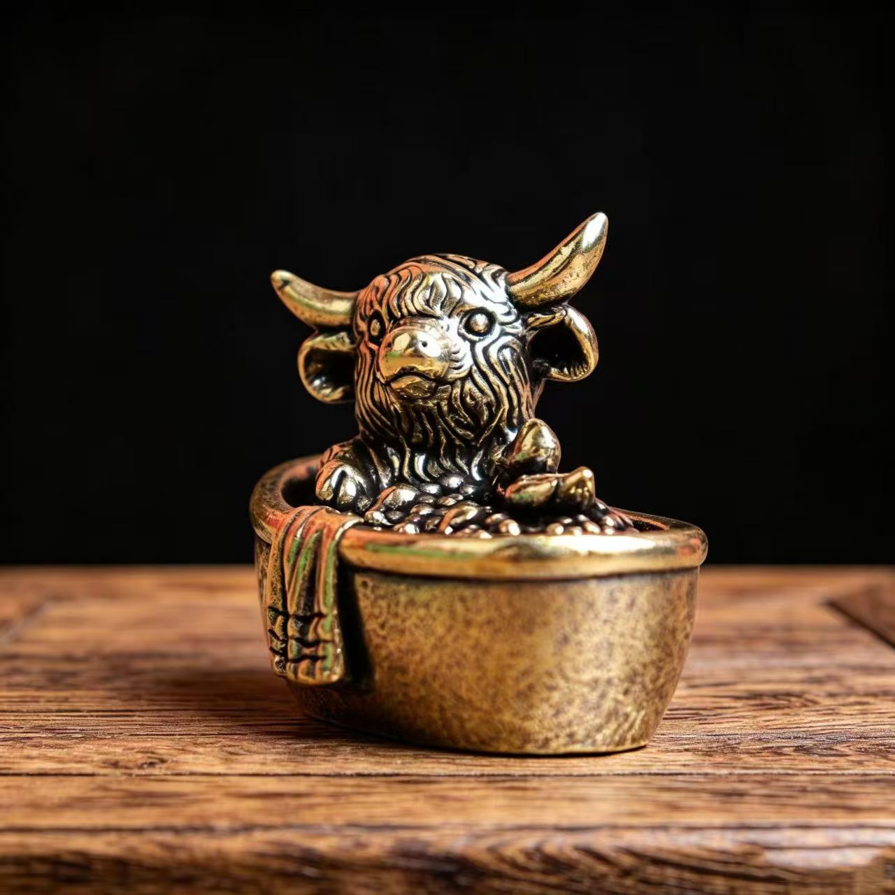 빈티지 황동 홈 데코, 하이랜드 소와 오리 목욕 조각상 - Vintage Collectible Christmas Ornaments 리뷰 및 가격