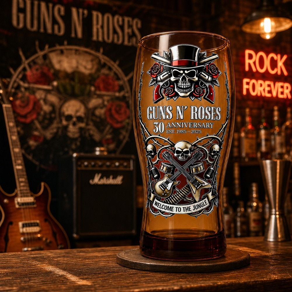 건즈앤로즈스 기념 맥주잔 15온스 빈티지 록 밴드 글라 - Vintage Collectible Guns 리뷰 및 가격