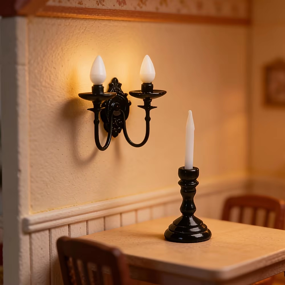 빈티지 벽등 캔들 1:12 스케일 미니어처 수집용 홈  - Collectible Vintage Lamps 리뷰 및 가격