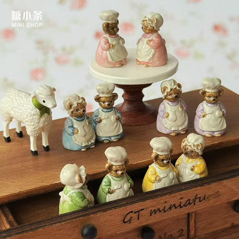 1:6 1:12 미니어처 빈티지 곰 양념병 인형 집 모 - Vintage Collectible Dolls 리뷰 및 가격