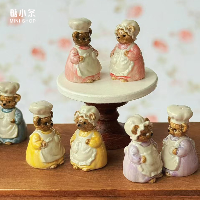 1:6 1:12 미니어처 빈티지 곰 양념병 인형 집 모 - Vintage Collectible Dolls 리뷰 및 가격
