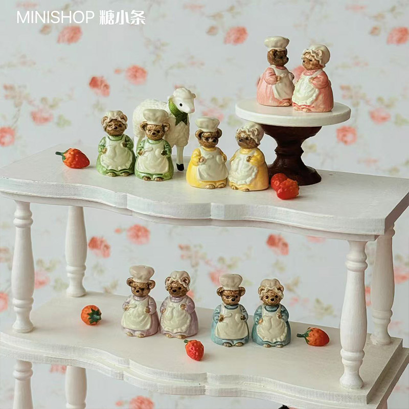 1:6 1:12 미니어처 빈티지 곰 양념병 인형 집 모 - Vintage Collectible Dolls 리뷰 및 가격