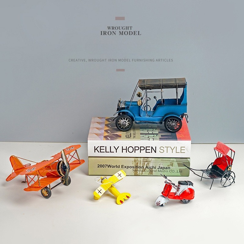 빈티지 레트로 금속 비행기 오토바이 모형 미니어처 틴  - Vintage Collectible Tins 리뷰 및 가격