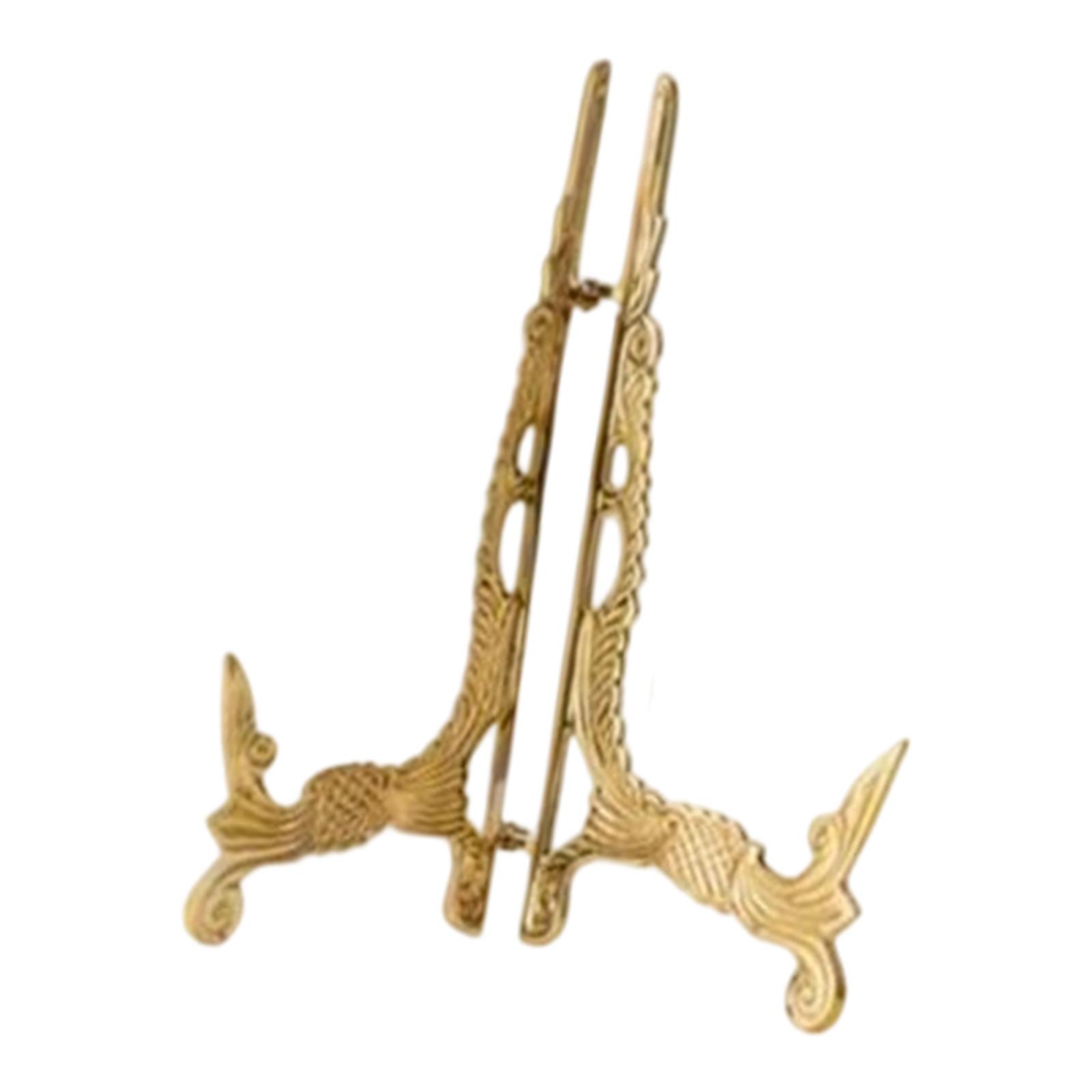 빈티지 황동 접시 홀더 장식용 탁상 디스플레이 스탠드  - Vintage Collectible Dishes 리뷰 및 가격