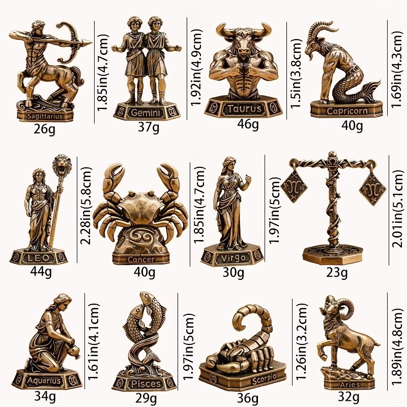 수제 황동 별자리 장식품 - 빈티지 별자리 조각상, 가 - Vintage Collectible Ornaments 리뷰 및 가격