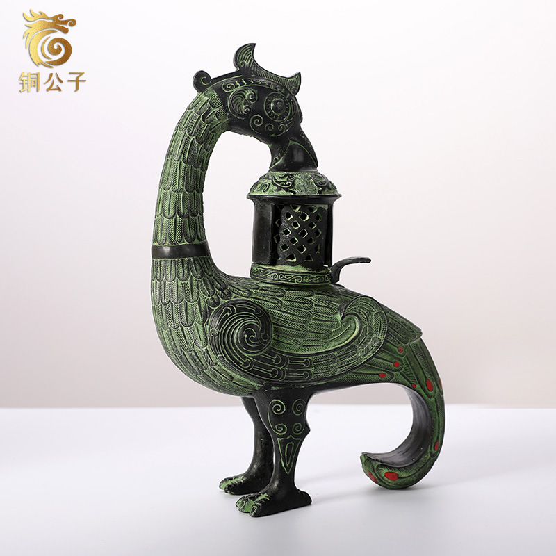 피닉스 버드 골동품 청동 공예 램프 컬렉션 빈티지 장식 - Collectible Vintage Lamps 리뷰 및 가격