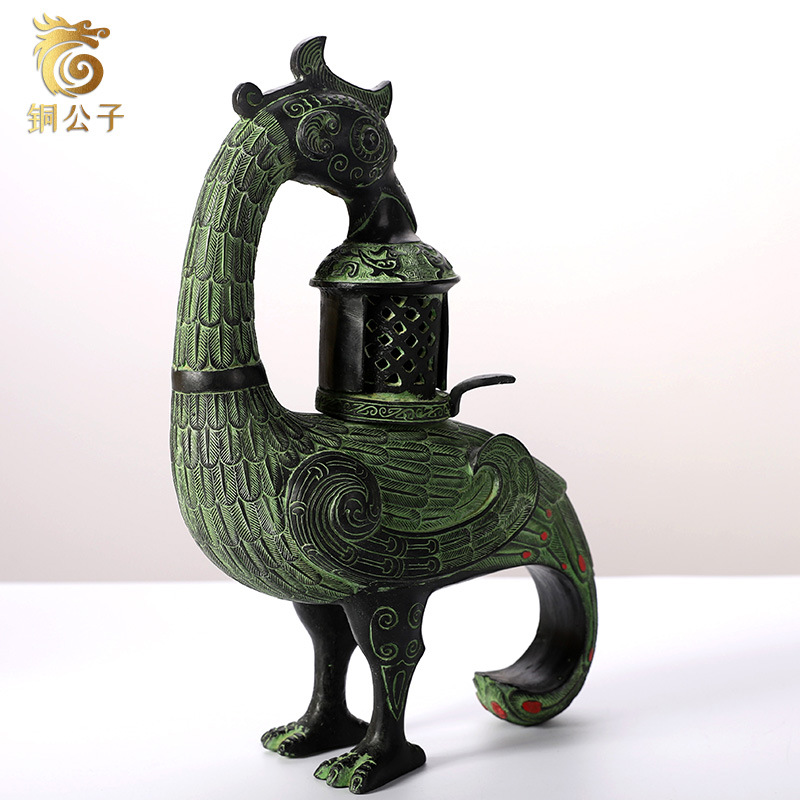 피닉스 버드 골동품 청동 공예 램프 컬렉션 빈티지 장식 - Collectible Vintage Lamps 리뷰 및 가격