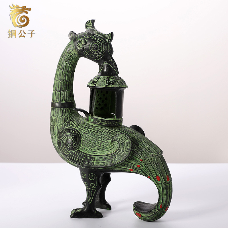 피닉스 버드 골동품 청동 공예 램프 컬렉션 빈티지 장식 - Collectible Vintage Lamps 리뷰 및 가격