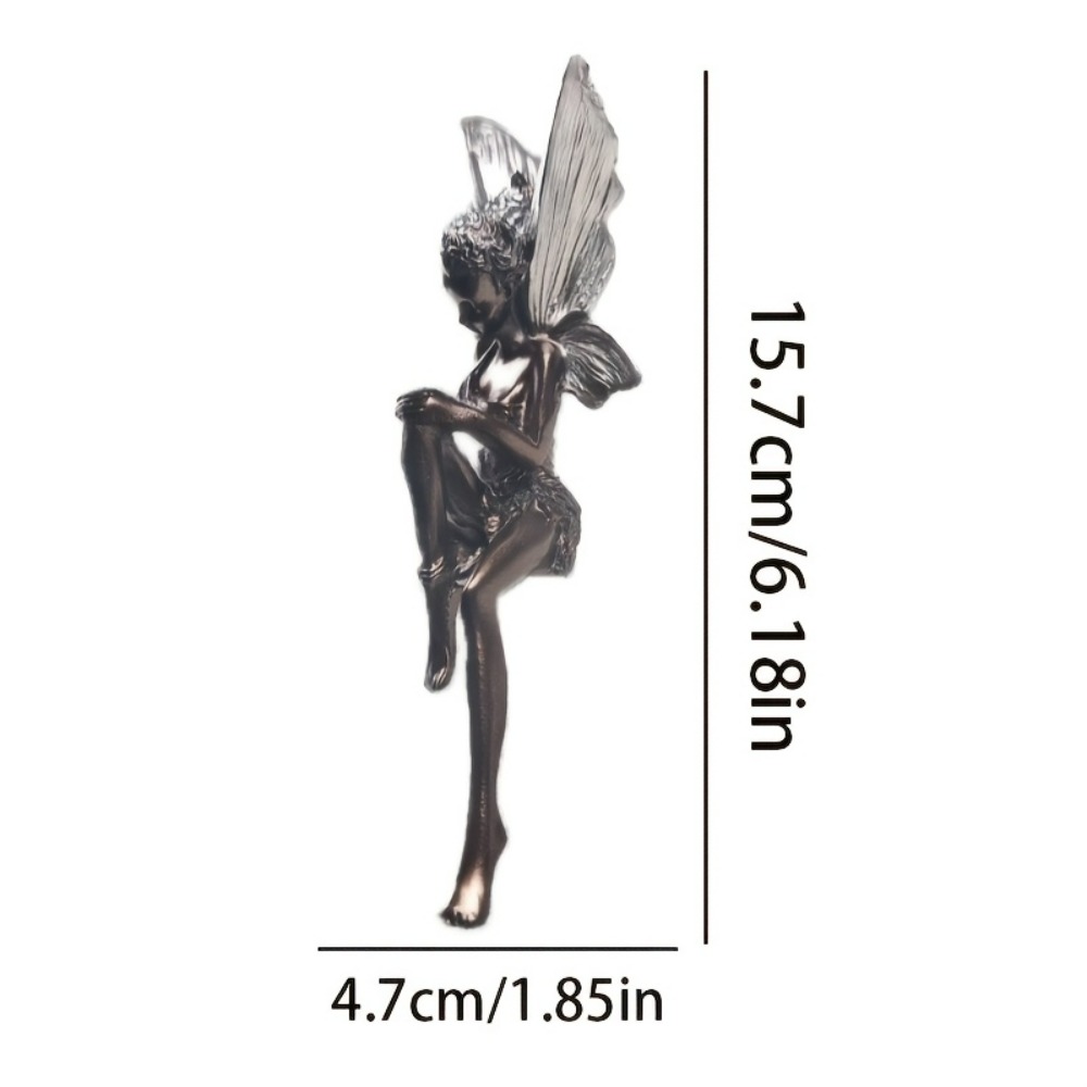빈티지 스타일 레진 요정 피규어 투명 날개 달린 앉아있 - Vintage Fairy Figurines Collectible 리뷰 및 가격